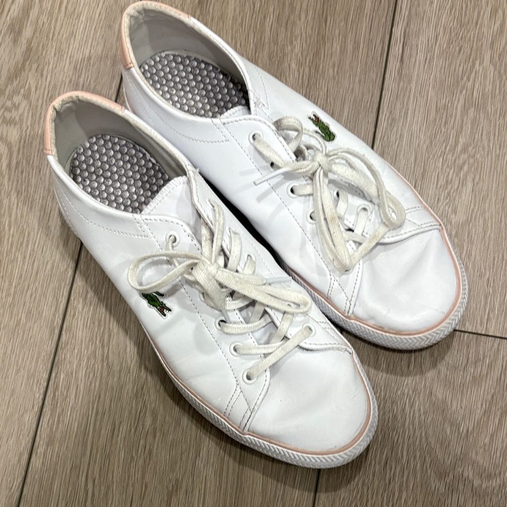 Lacoste Women's Classic White Sneakers 8.5